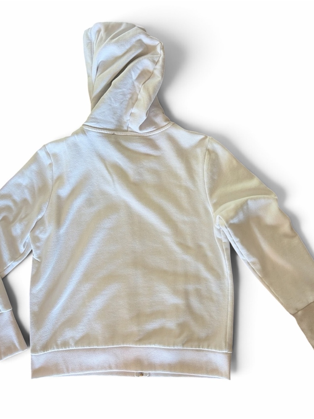 Tommy Hilfiger Women's White Zip-Up Hooded Sweatshirt - Picture 4 of 7